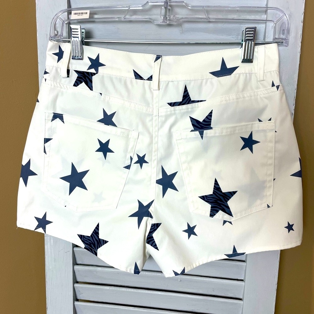 UMGEE White Star Print Women's Shorts - Picture 5 of 10